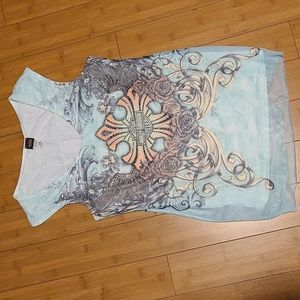 Harley Davidson Top with Bling